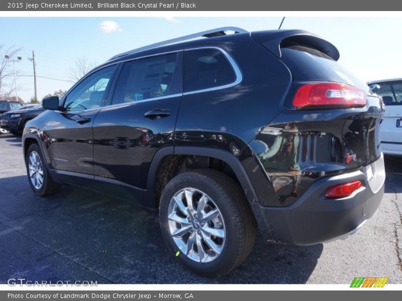 Brilliant Black Crystal Pearl / Black 2015 Jeep Cherokee Limited