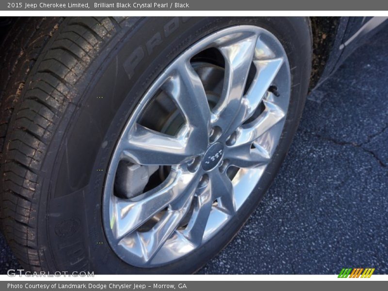 Brilliant Black Crystal Pearl / Black 2015 Jeep Cherokee Limited