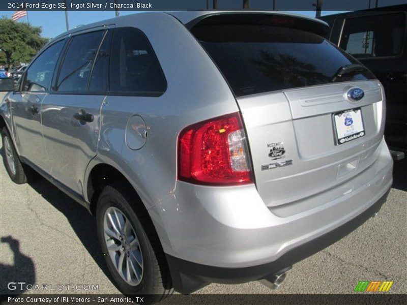 Ingot Silver / Charcoal Black 2014 Ford Edge SE