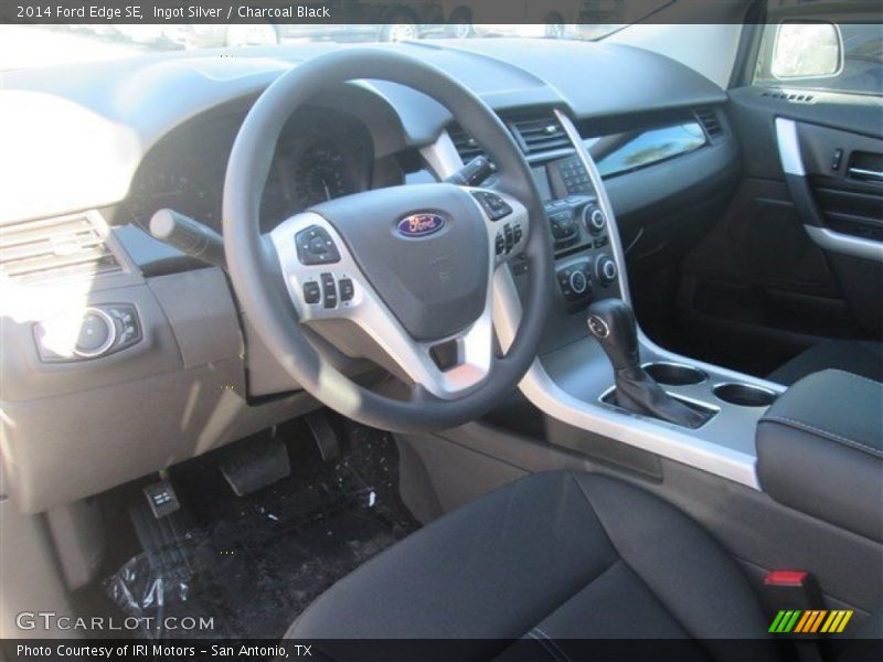 Ingot Silver / Charcoal Black 2014 Ford Edge SE