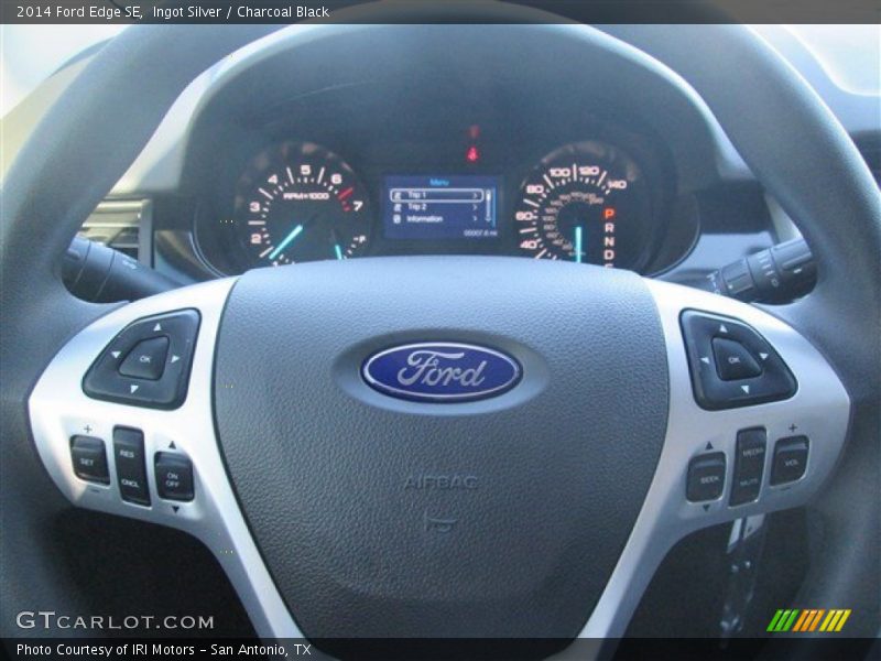Ingot Silver / Charcoal Black 2014 Ford Edge SE