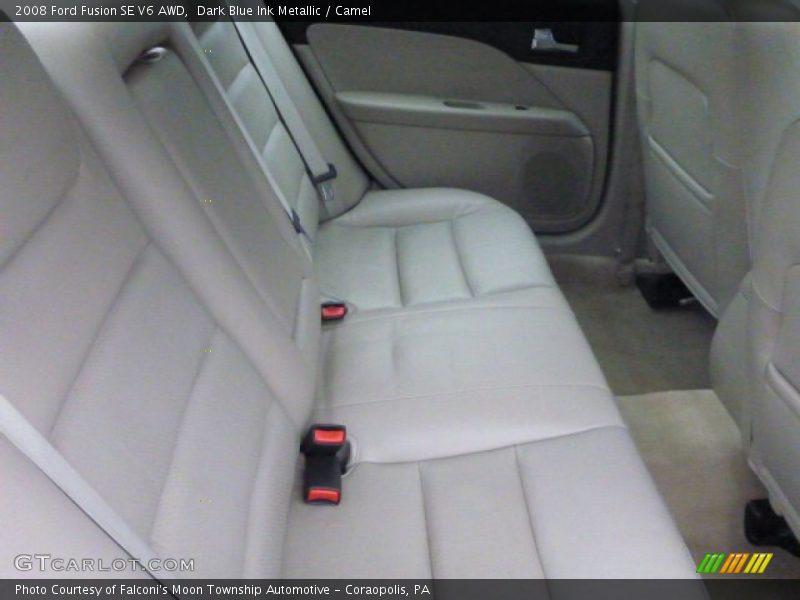 Dark Blue Ink Metallic / Camel 2008 Ford Fusion SE V6 AWD