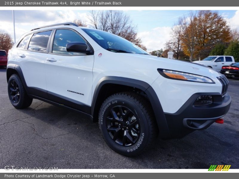 Bright White / Trailhawk Black 2015 Jeep Cherokee Trailhawk 4x4