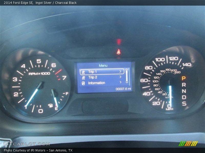 Ingot Silver / Charcoal Black 2014 Ford Edge SE