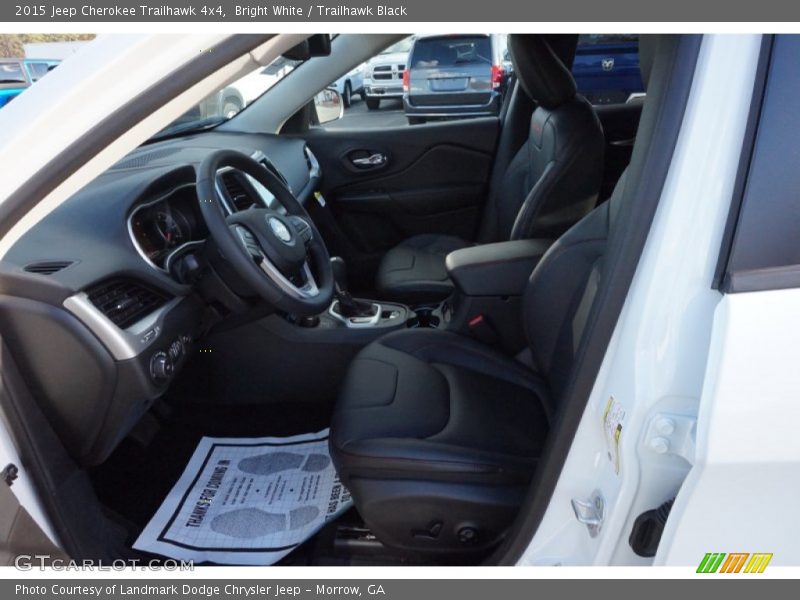 Bright White / Trailhawk Black 2015 Jeep Cherokee Trailhawk 4x4