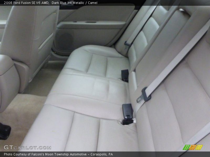 Dark Blue Ink Metallic / Camel 2008 Ford Fusion SE V6 AWD