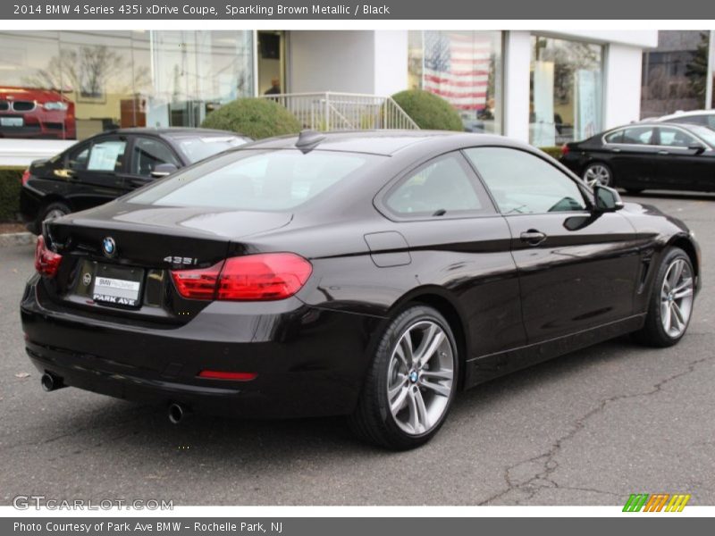 Sparkling Brown Metallic / Black 2014 BMW 4 Series 435i xDrive Coupe