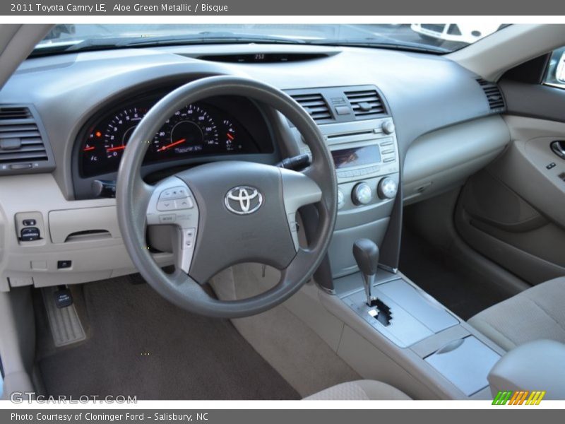 Aloe Green Metallic / Bisque 2011 Toyota Camry LE