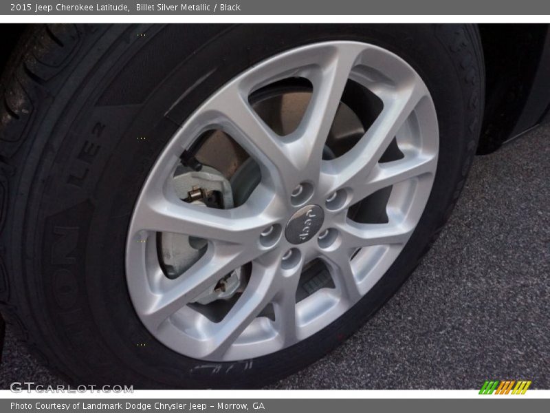 Billet Silver Metallic / Black 2015 Jeep Cherokee Latitude