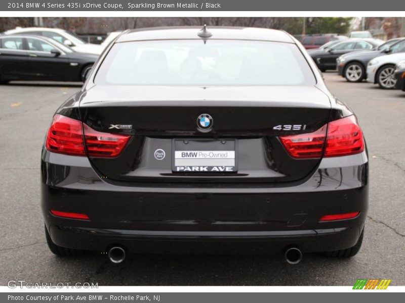 Sparkling Brown Metallic / Black 2014 BMW 4 Series 435i xDrive Coupe