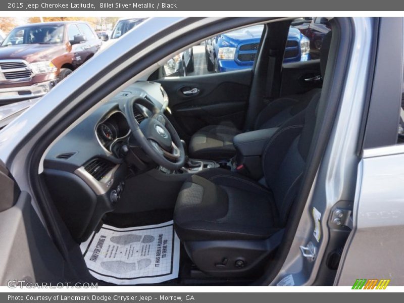 Billet Silver Metallic / Black 2015 Jeep Cherokee Latitude