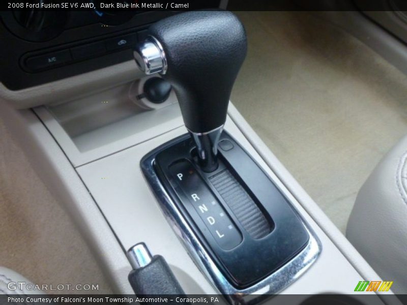 Dark Blue Ink Metallic / Camel 2008 Ford Fusion SE V6 AWD
