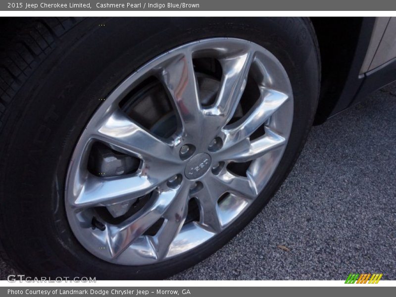 Cashmere Pearl / Indigo Blue/Brown 2015 Jeep Cherokee Limited