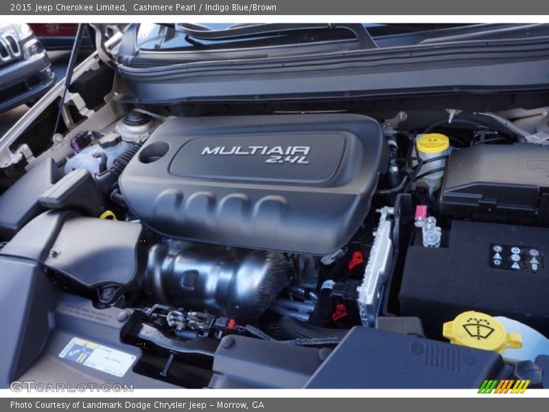 Cashmere Pearl / Indigo Blue/Brown 2015 Jeep Cherokee Limited