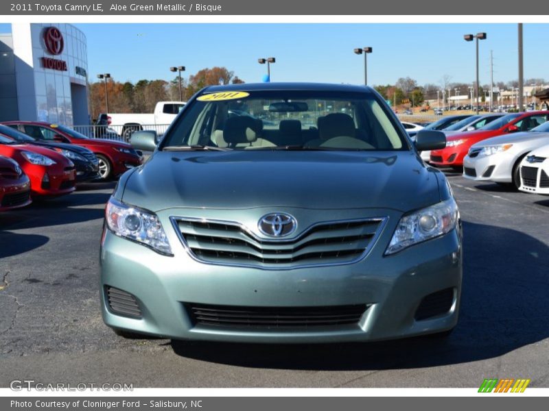 Aloe Green Metallic / Bisque 2011 Toyota Camry LE