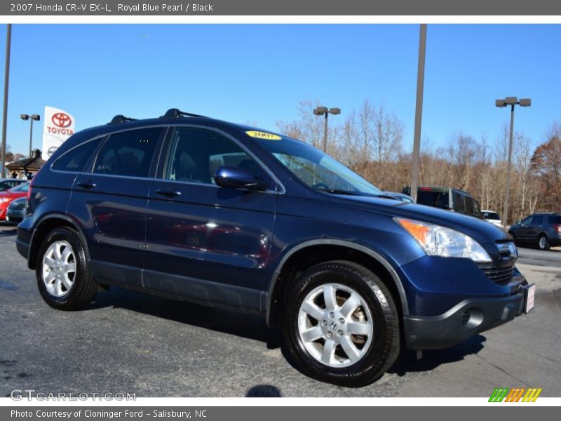 Royal Blue Pearl / Black 2007 Honda CR-V EX-L