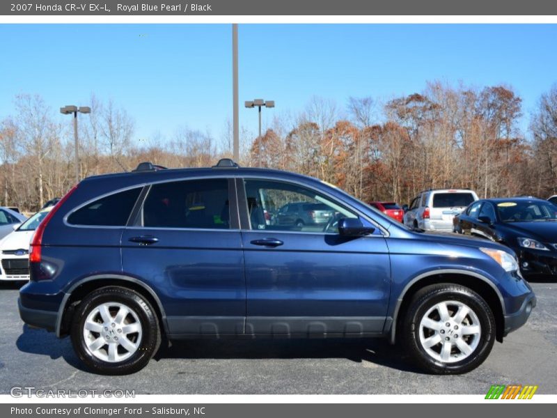 Royal Blue Pearl / Black 2007 Honda CR-V EX-L