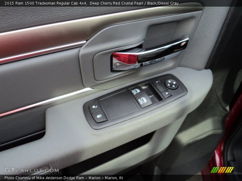 Deep Cherry Red Crystal Pearl / Black/Diesel Gray 2015 Ram 1500 Tradesman Regular Cab 4x4