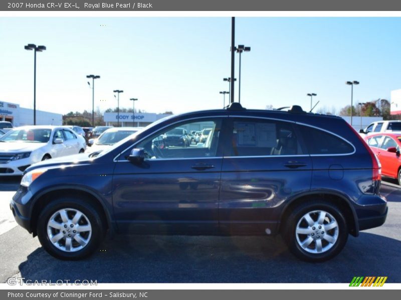Royal Blue Pearl / Black 2007 Honda CR-V EX-L