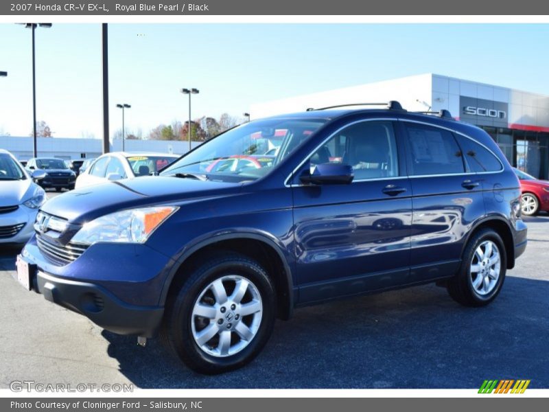 Royal Blue Pearl / Black 2007 Honda CR-V EX-L