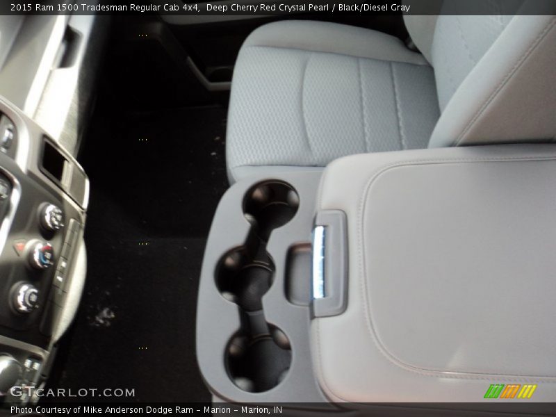 Deep Cherry Red Crystal Pearl / Black/Diesel Gray 2015 Ram 1500 Tradesman Regular Cab 4x4