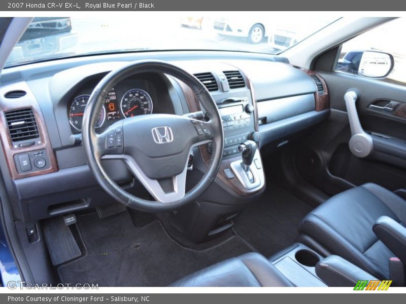 Royal Blue Pearl / Black 2007 Honda CR-V EX-L