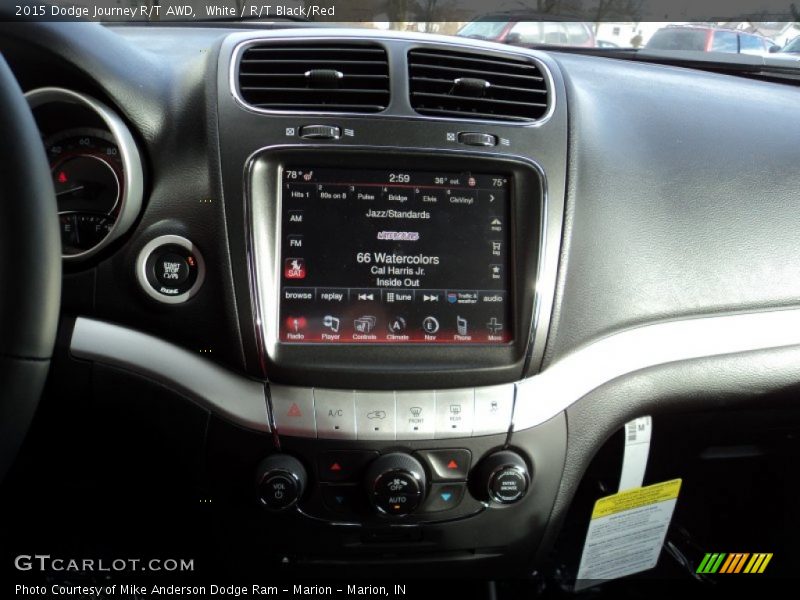 White / R/T Black/Red 2015 Dodge Journey R/T AWD