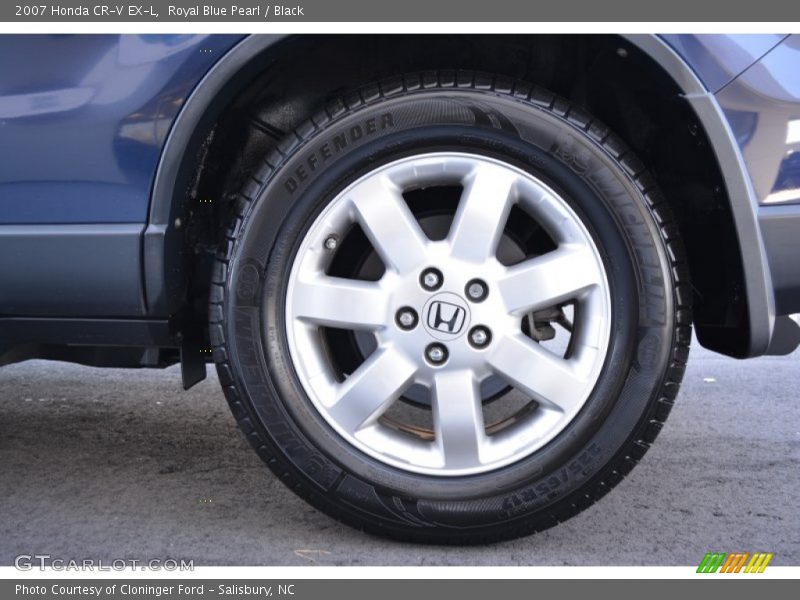 Royal Blue Pearl / Black 2007 Honda CR-V EX-L