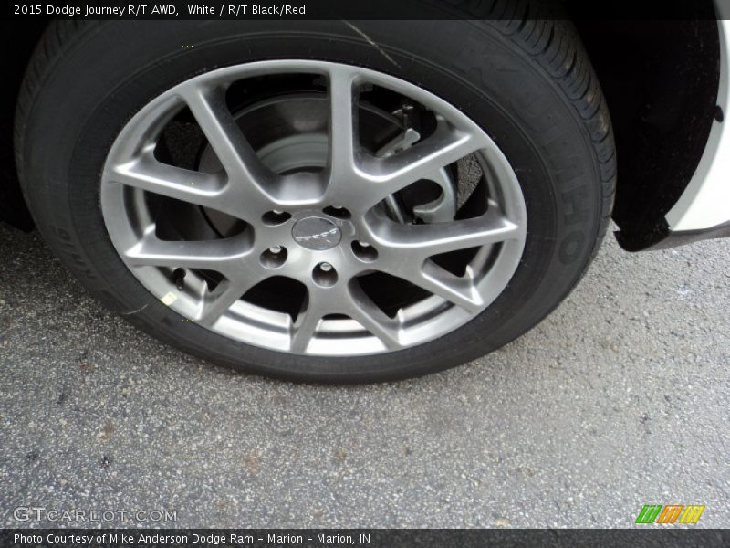 White / R/T Black/Red 2015 Dodge Journey R/T AWD