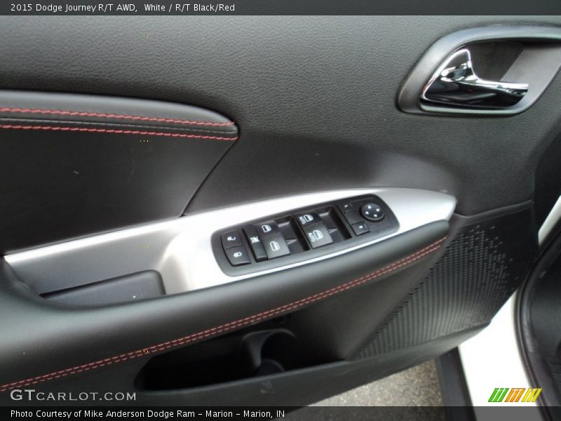 White / R/T Black/Red 2015 Dodge Journey R/T AWD