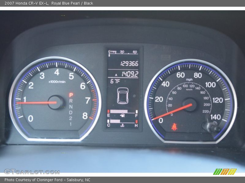 Royal Blue Pearl / Black 2007 Honda CR-V EX-L