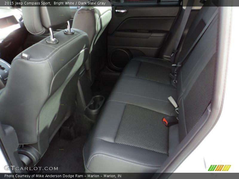 Bright White / Dark Slate Gray 2015 Jeep Compass Sport