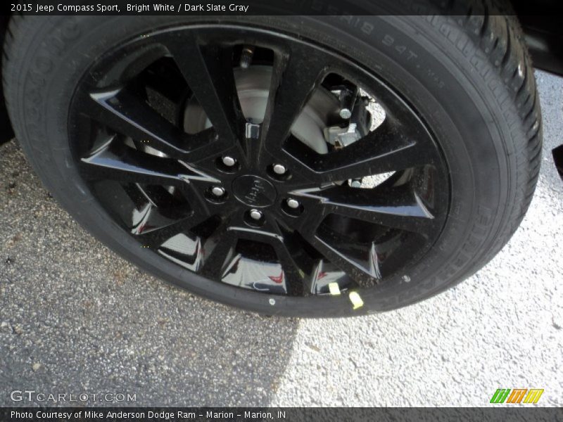 Bright White / Dark Slate Gray 2015 Jeep Compass Sport