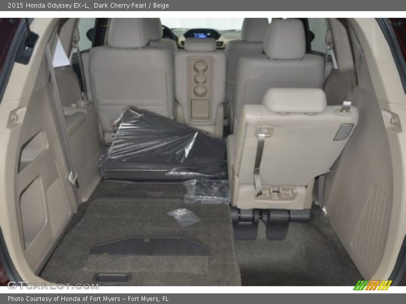 Dark Cherry Pearl / Beige 2015 Honda Odyssey EX-L