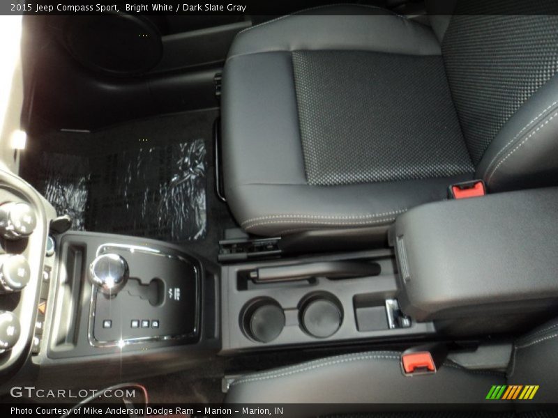 Bright White / Dark Slate Gray 2015 Jeep Compass Sport