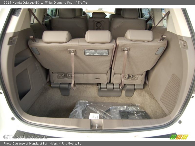 White Diamond Pearl / Truffle 2015 Honda Odyssey EX-L