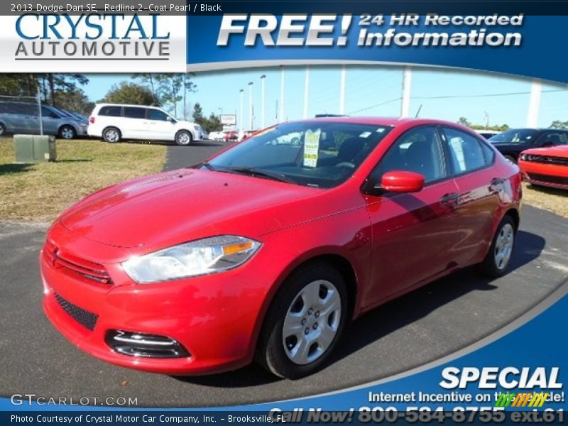 Redline 2-Coat Pearl / Black 2013 Dodge Dart SE