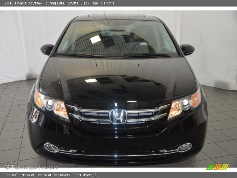 Crystal Black Pearl / Truffle 2015 Honda Odyssey Touring Elite