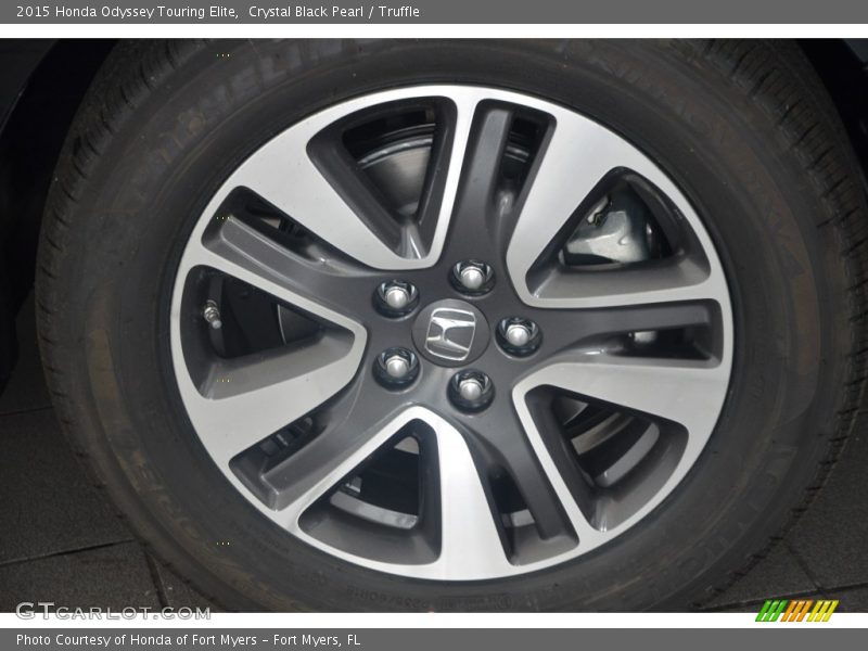Crystal Black Pearl / Truffle 2015 Honda Odyssey Touring Elite