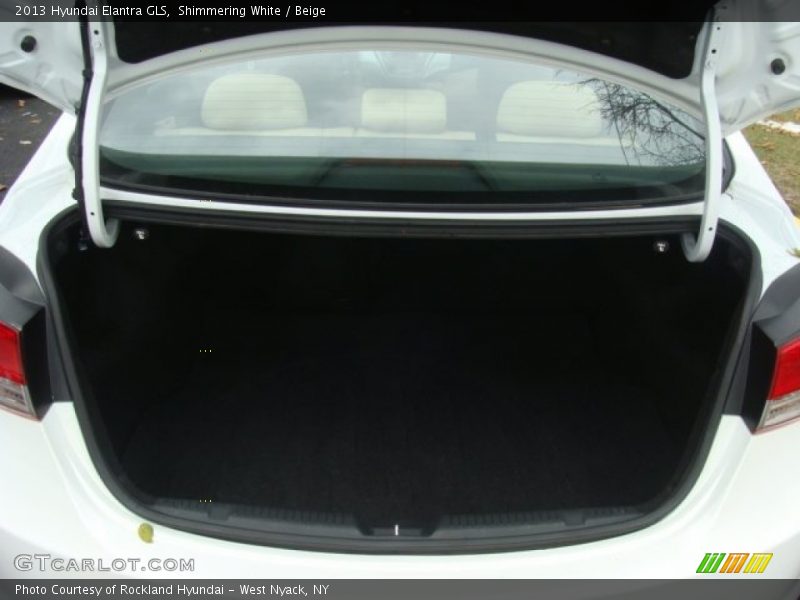 Shimmering White / Beige 2013 Hyundai Elantra GLS