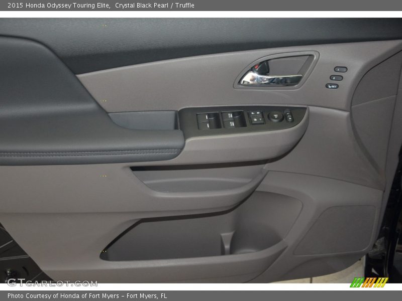 Crystal Black Pearl / Truffle 2015 Honda Odyssey Touring Elite