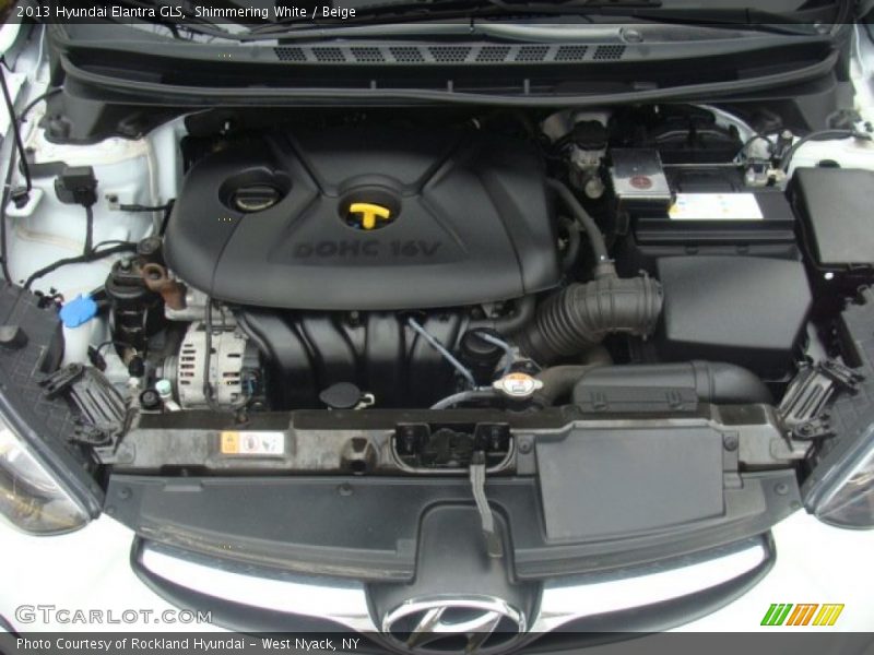 Shimmering White / Beige 2013 Hyundai Elantra GLS