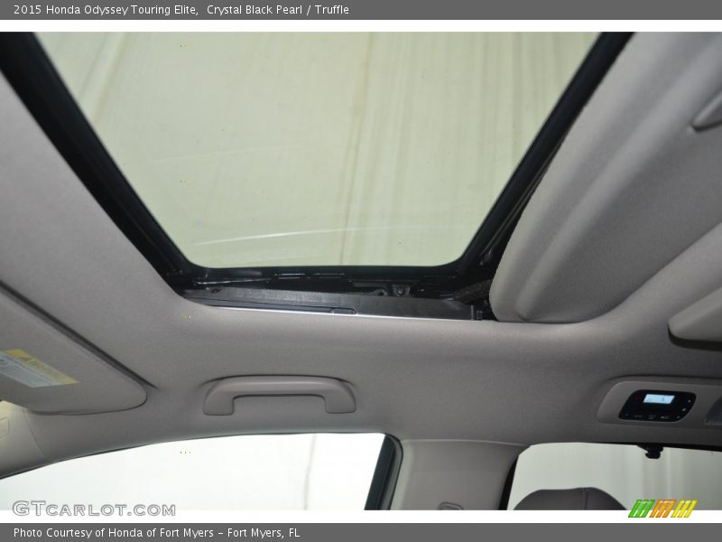 Crystal Black Pearl / Truffle 2015 Honda Odyssey Touring Elite