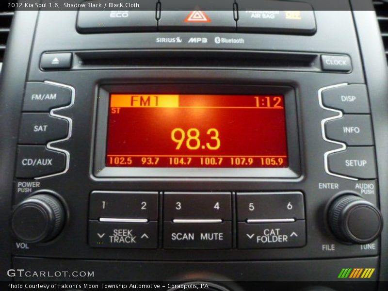 Shadow Black / Black Cloth 2012 Kia Soul 1.6