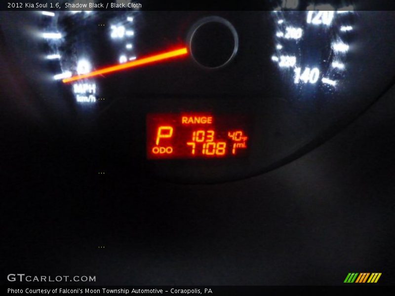 Shadow Black / Black Cloth 2012 Kia Soul 1.6
