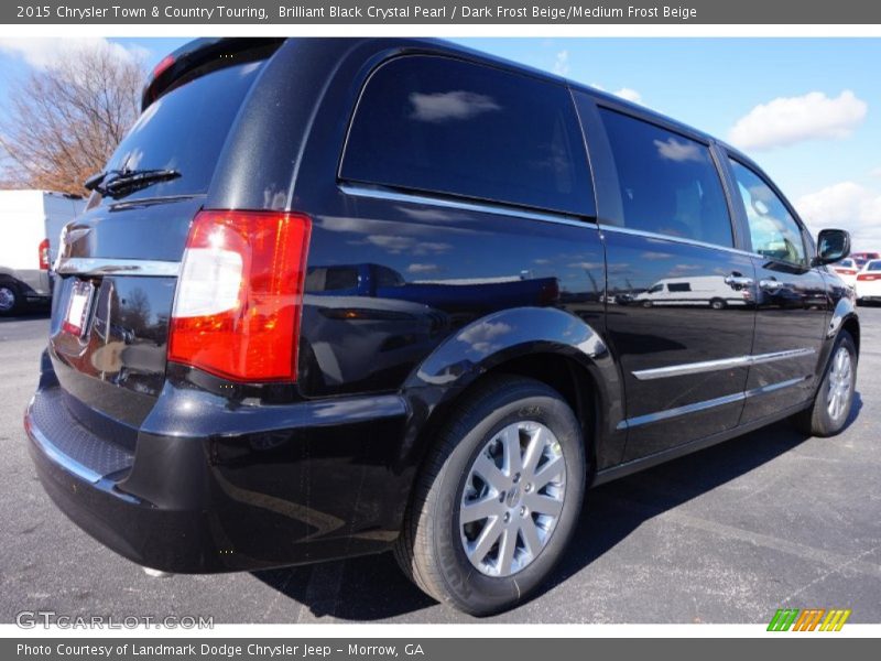 Brilliant Black Crystal Pearl / Dark Frost Beige/Medium Frost Beige 2015 Chrysler Town & Country Touring