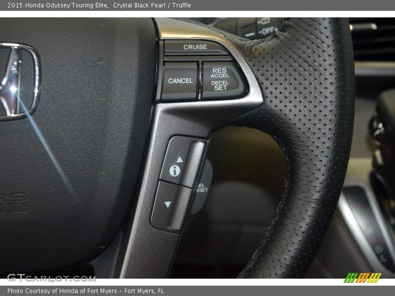 Crystal Black Pearl / Truffle 2015 Honda Odyssey Touring Elite