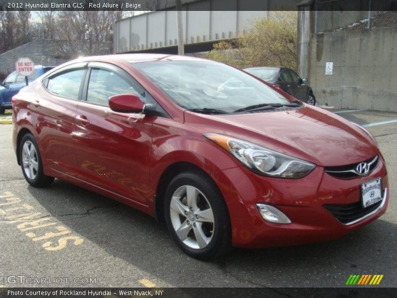 Red Allure / Beige 2012 Hyundai Elantra GLS