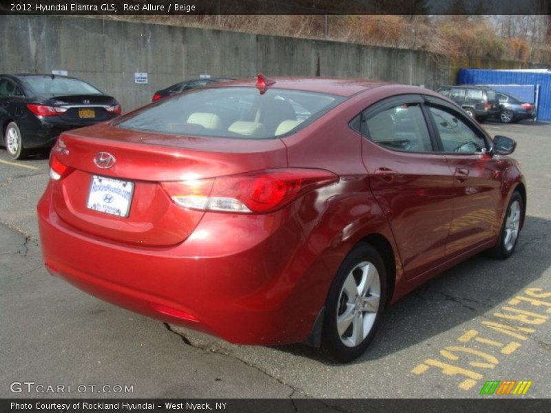Red Allure / Beige 2012 Hyundai Elantra GLS