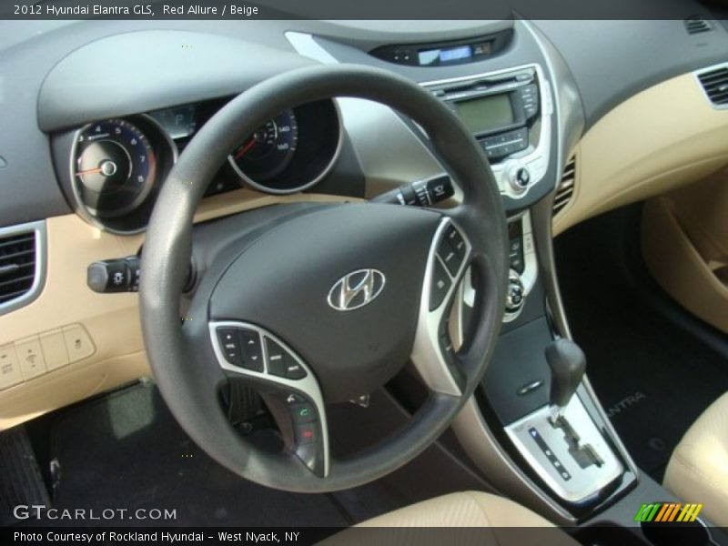 Red Allure / Beige 2012 Hyundai Elantra GLS